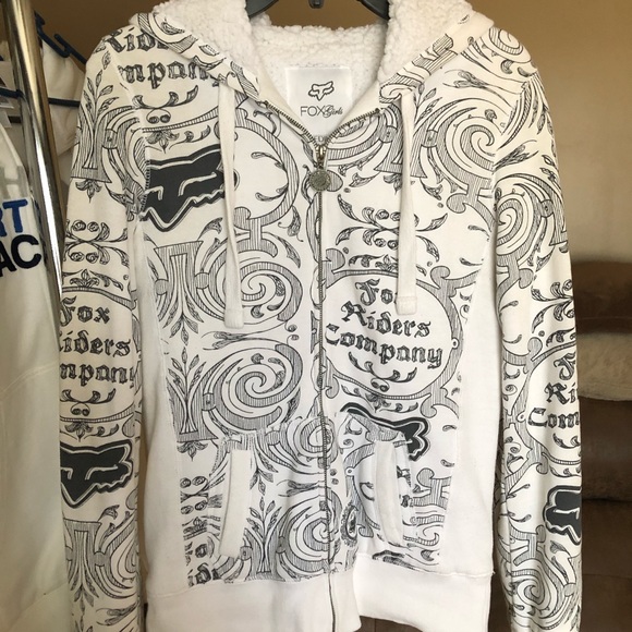 Fox Tops - White Fox hoodie